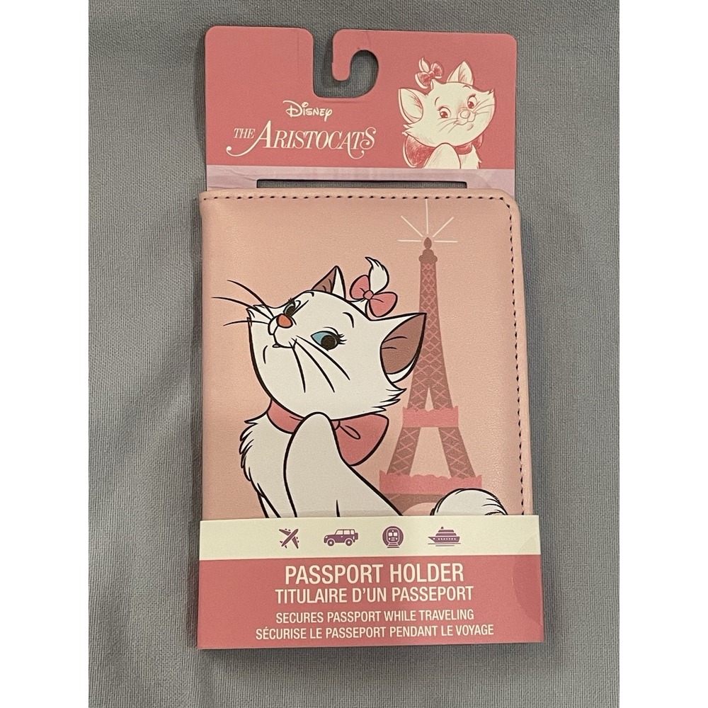 NEW Walt Disney - Aristocats - Marie & Eiffel - Travel Documents Passport Holder
